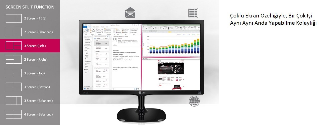 LG 19M38A-B 18.5'' Led Monitör